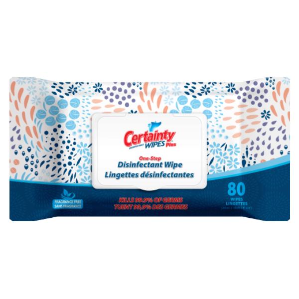 Tennier - Certainty™ Plus Disinfectant Wipes Flat Pack