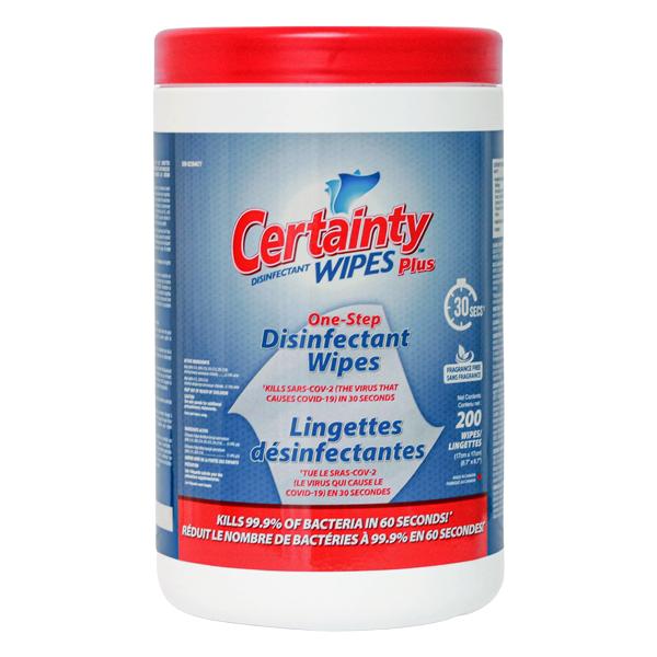 Tennier - Certainty™ Plus Disinfectant Wipes Canister