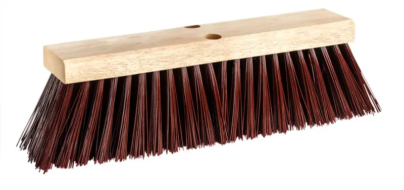 Tennier - 14" Poly-Pro – Wooden Stable/Street Push Broom