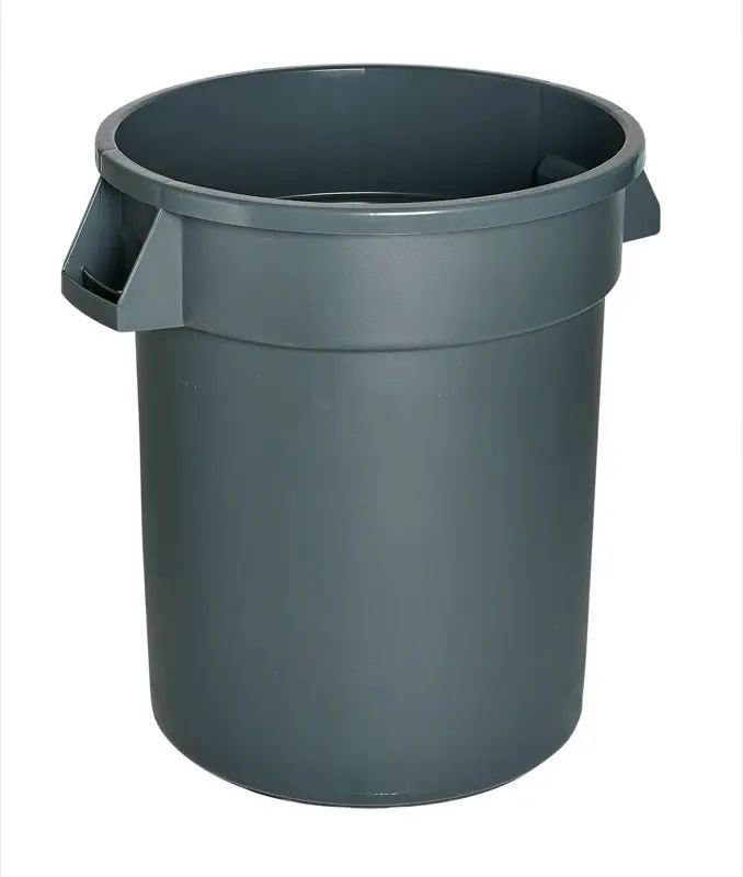 Tennier - 32 Gallon Heavy Duty Garbage Container Grey