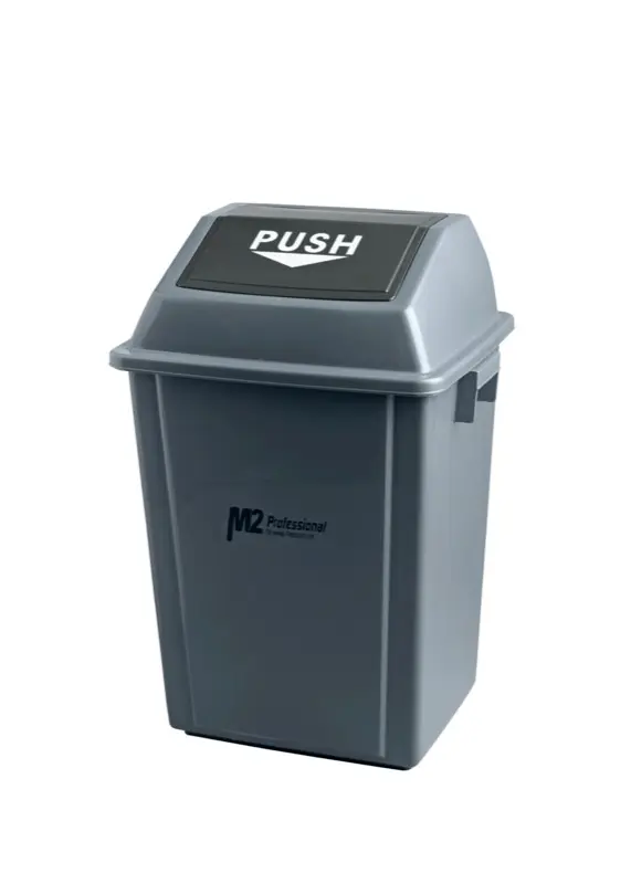 Tennier - Ez-Push Square Garbage Container W/Lid-40L