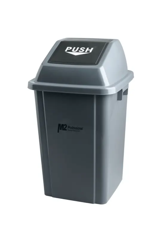 Tennier - Ez-Push Square Garbage Container W/Lid-60L