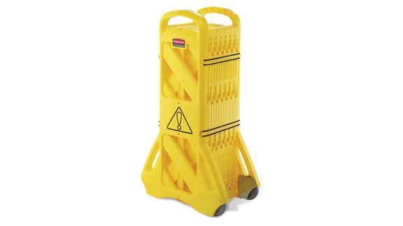 Tennier - Mobile Barrier - 13 Feet - Yellow