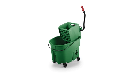 Tennier - WAVEBRAKE 35 Quart Side Press Bucket and Wringer - Green