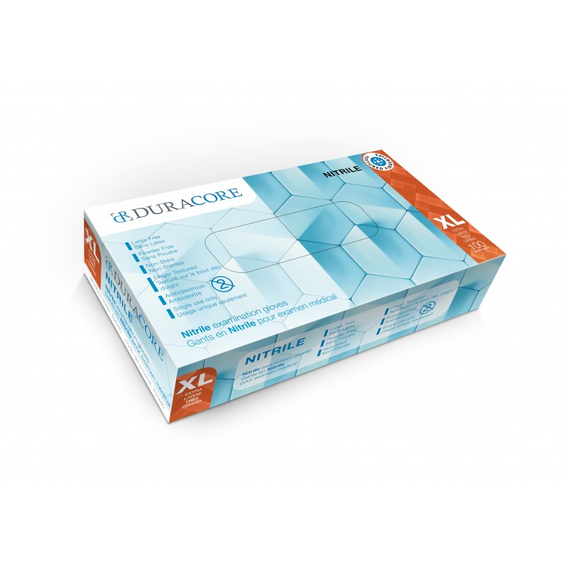 Tennier - Featured Product - Blue 4.0 mil Disposable Nitrile Gloves - Extra Large