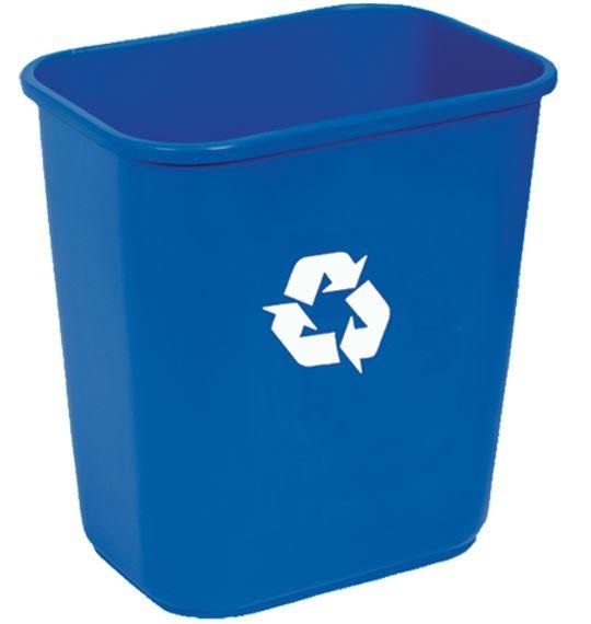 Tennier - 28 1/8 U.S. qt. Medium Plastic Wastebasket