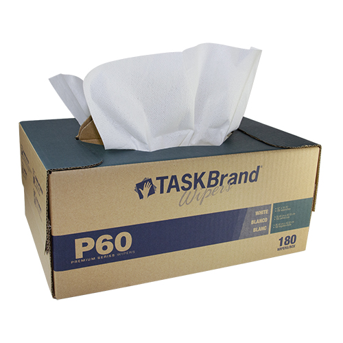 Tennier - 11" x 16.75" TaskBrand® P60 Premium Series Wiper-Interfold Twin Tote