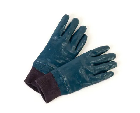 Tennier - Fully-Coated Nitrile Gloves, Knit Wrist - Sz 10