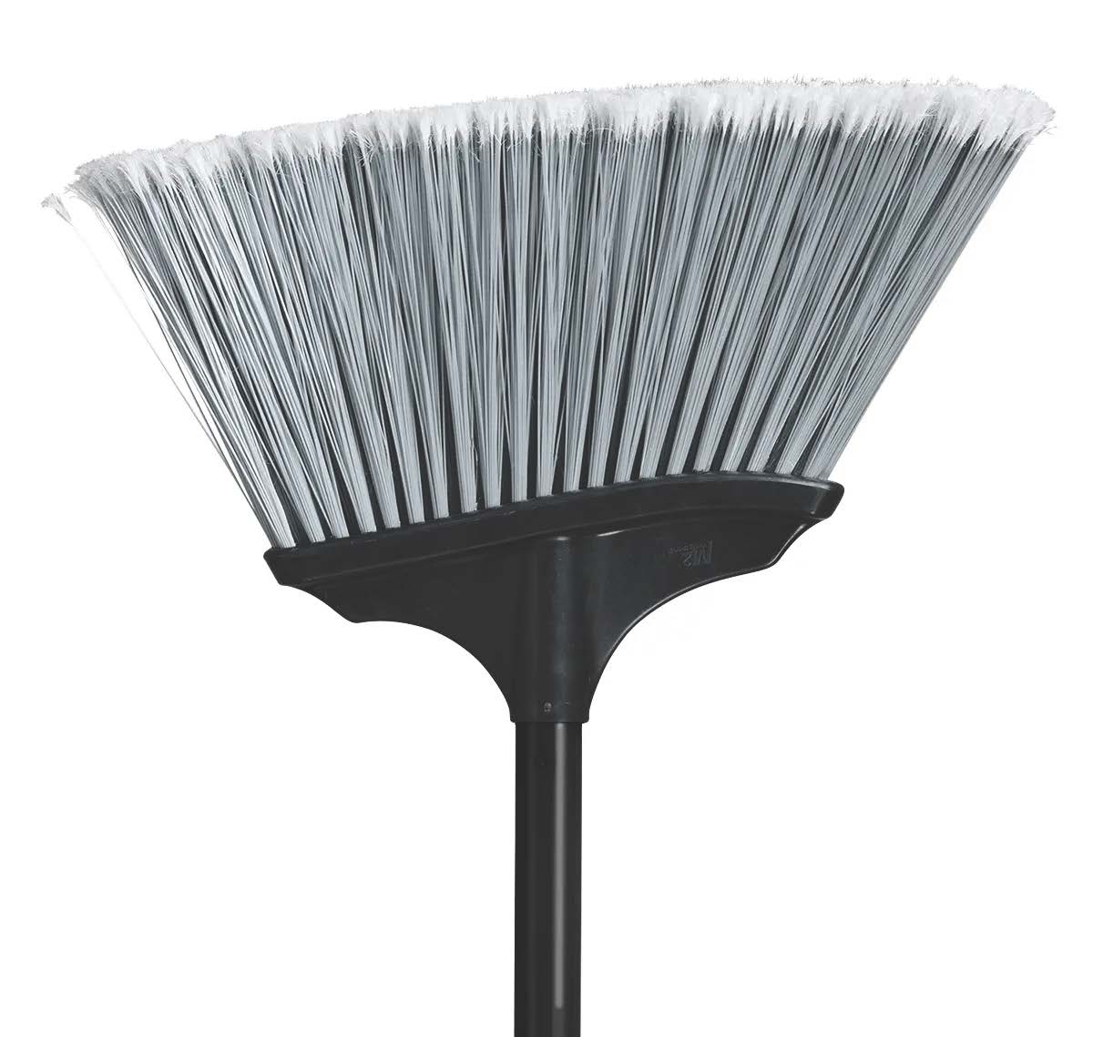 Tennier - 12" Vortex Stiff Sweep Angle Broom w 48" HD Metal Handle