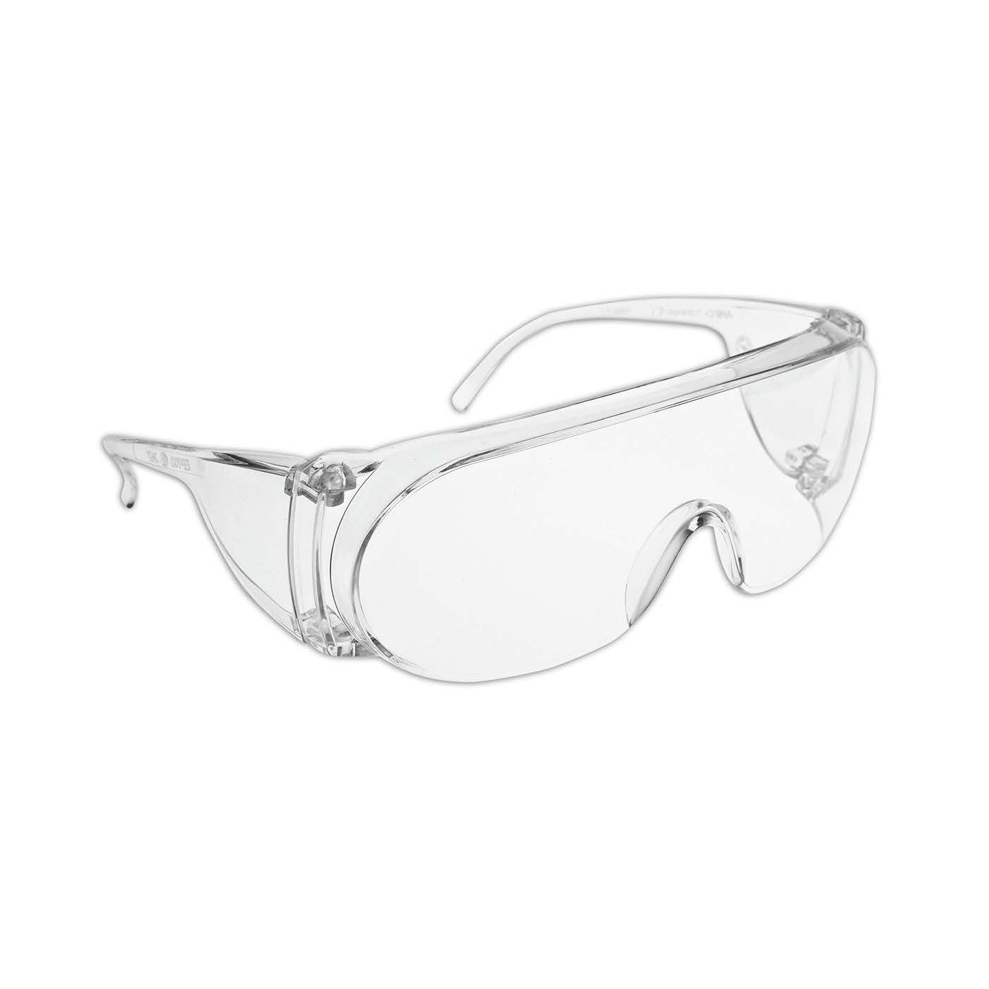 Tennier - VISITOR OTG Safety Glasses with Clear Temple, Clear Lens, and 3A Coating