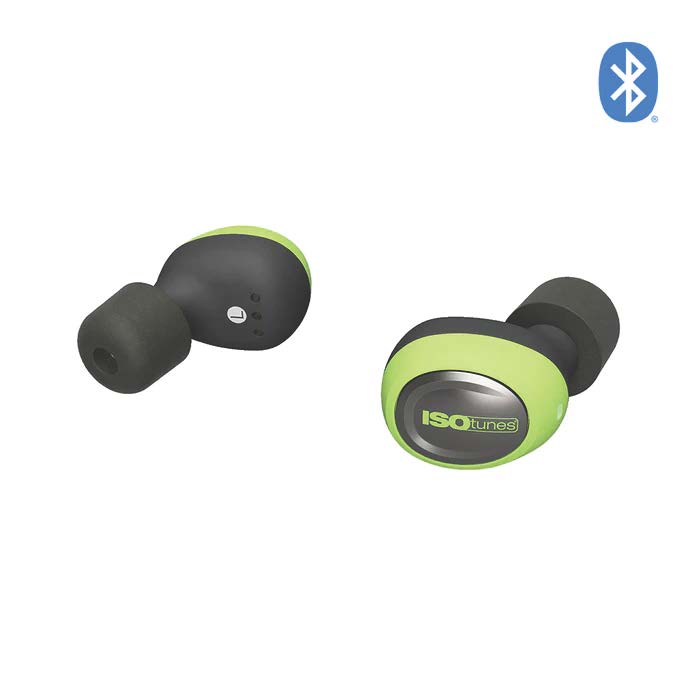 Tennier - ISOTUNES Free 2.0 True Wireless Bluetooth Earbuds - Safety Green