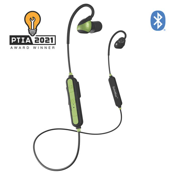 Tennier - ISOTUNES Pro Aware Bluetooth Earbuds - Safety Green, Ambient Listening Technology