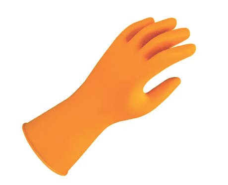 Tennier - Lightweight Natural Rubber Gloves - Tangerine, Large