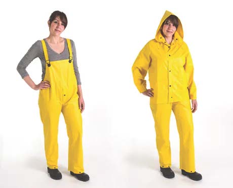 Tennier - Yellow PVC/POLY 3 Piece Rain Suit - Large