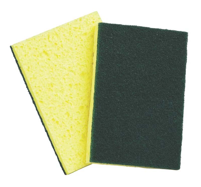 Tennier - Heavy Duty Cellulose Sponge with Scouring Pad