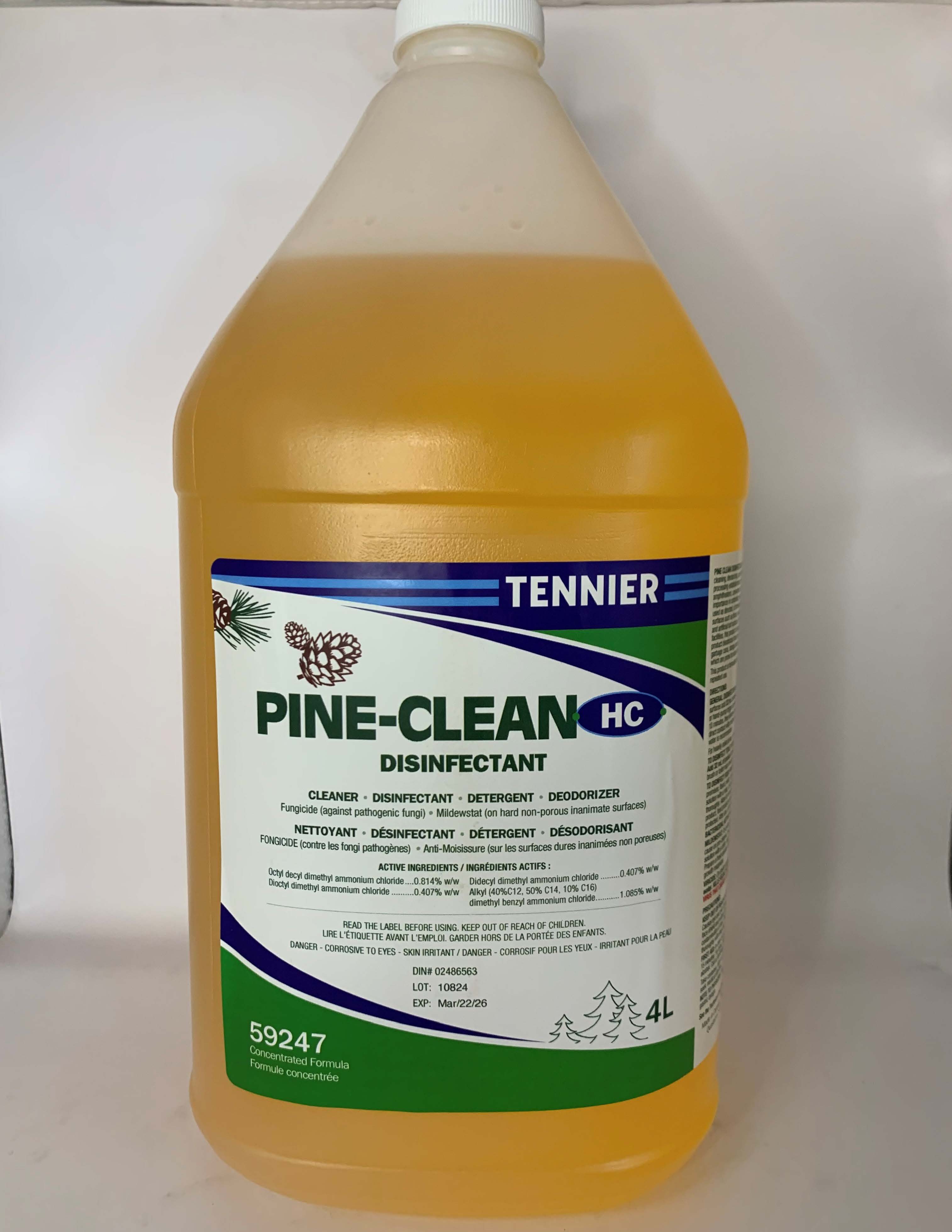 Tennier - Tennier Pine Clean HC Metered Disinfectant  Cleaner - 4L