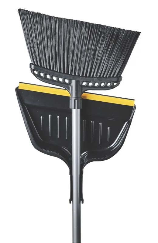 Tennier - 16" Large Industrial Angle Broom W/Dust Pan