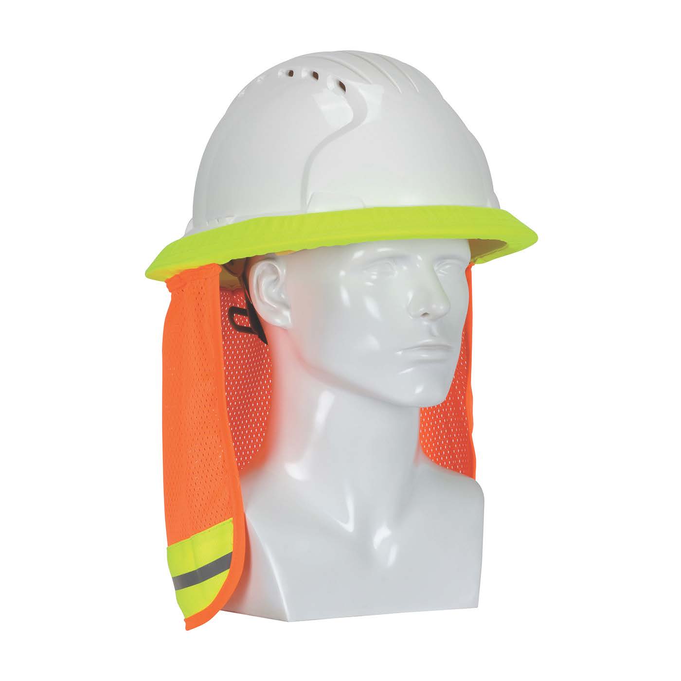 Tennier - FR Treated Hi-Vis Hard Hat Neck Shade - Orange