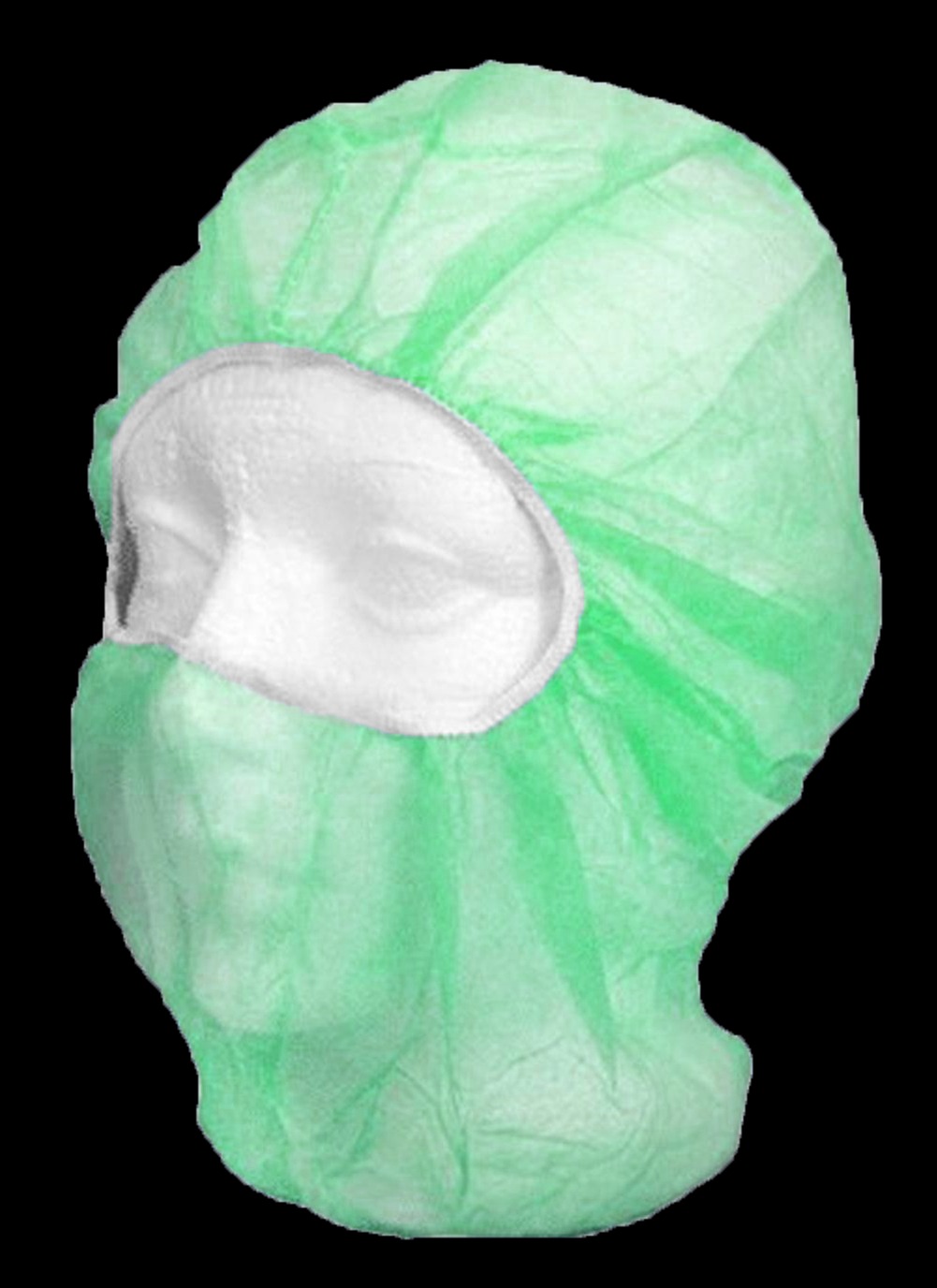 Tennier - Green Polypropylene Balaclava 20gsm (L)