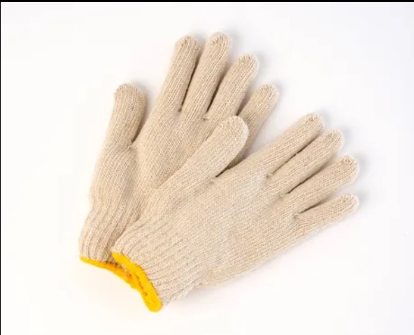 Tennier - Poly/Cotton String Knit Gloves - Natural - Large