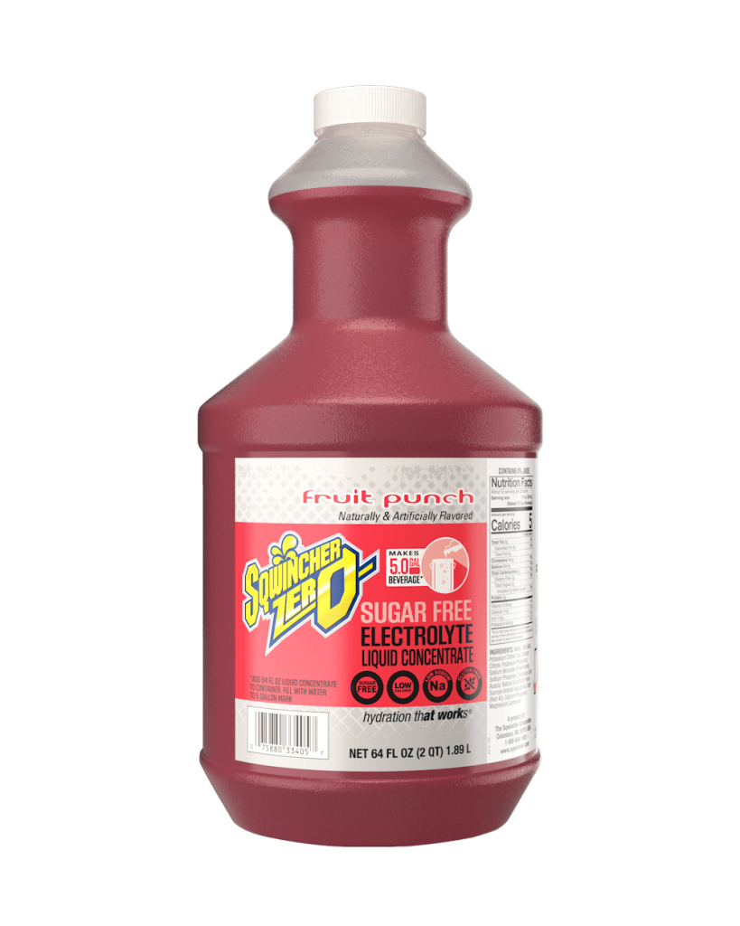 Tennier - Sqwincher® ZERO (no sugar) Liquid Concentrate 64oz - Fruit Punch