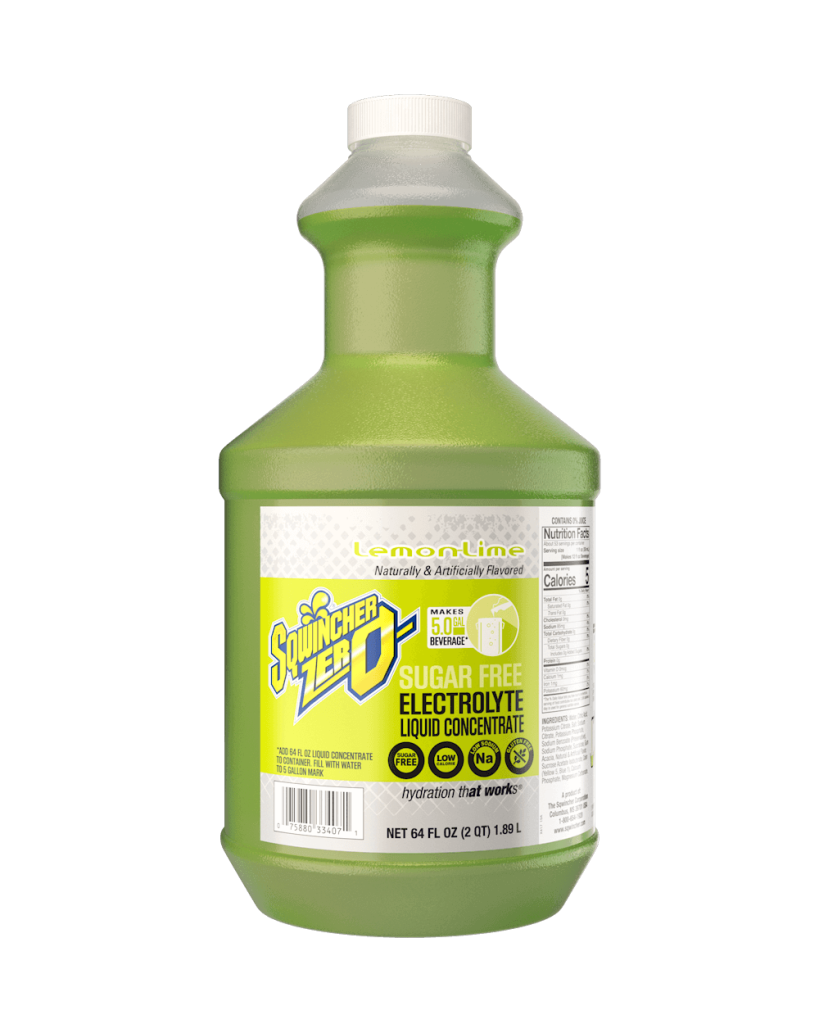Tennier - Sqwincher® ZERO (no sugar) Liquid Concentrate 64oz - Lemon-Lime