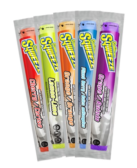 Tennier - Sqwincher® Sqweeze Hydration Freeze Pops Pkg of 10 - Assorted Flavours