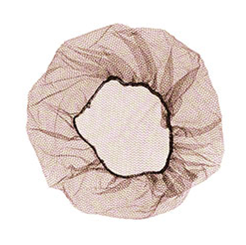 Tennier - Brown 21" Disposable Nylon Net Cap 1000 pcs/Case, 100 pcs/Bag