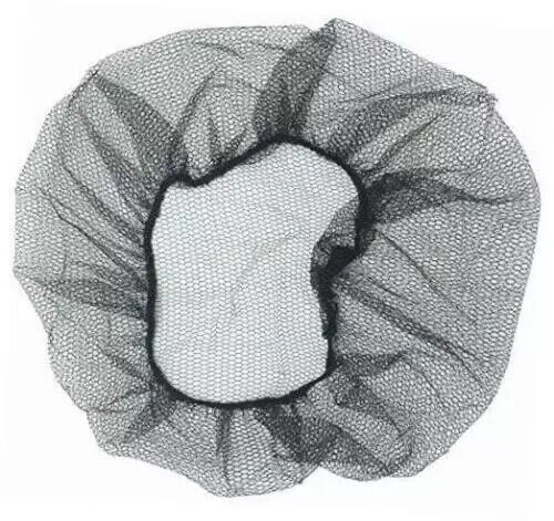 Tennier - Black 21" Disposable Nylon Net Cap 1000 pcs/Case, 100 pcs/Bag