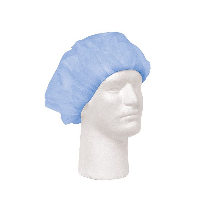 Tennier - Blue 18" Bouffant Cap 1000 pcs/Case, 100 pcs/Bag