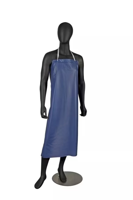 Tennier - Reusable Blue Vinyl Apron 35″ x 45″ (12/Pkg)