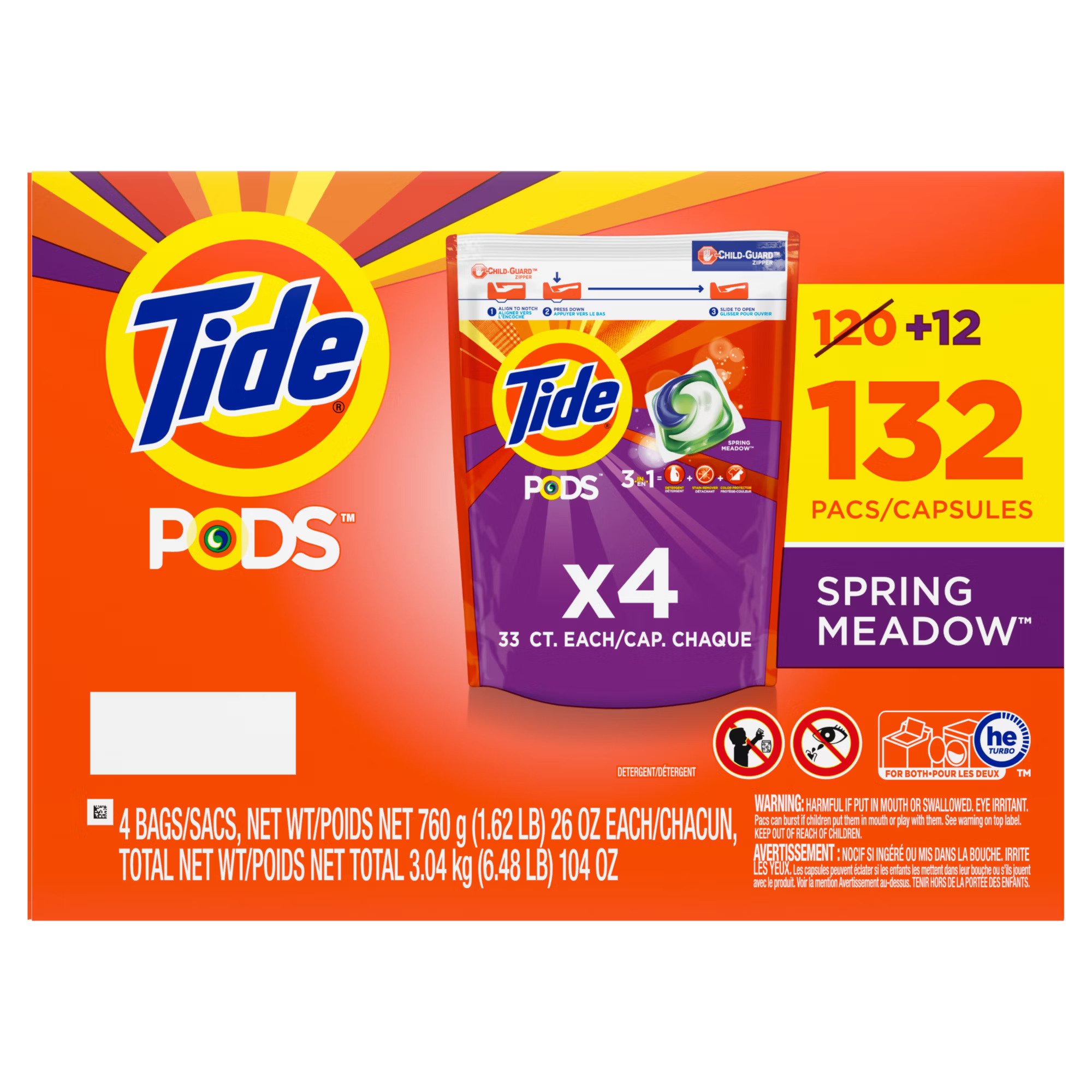 Tennier - Tide PODS - Liquid Laundry Detergent Pods, Spring Meadow Scent
