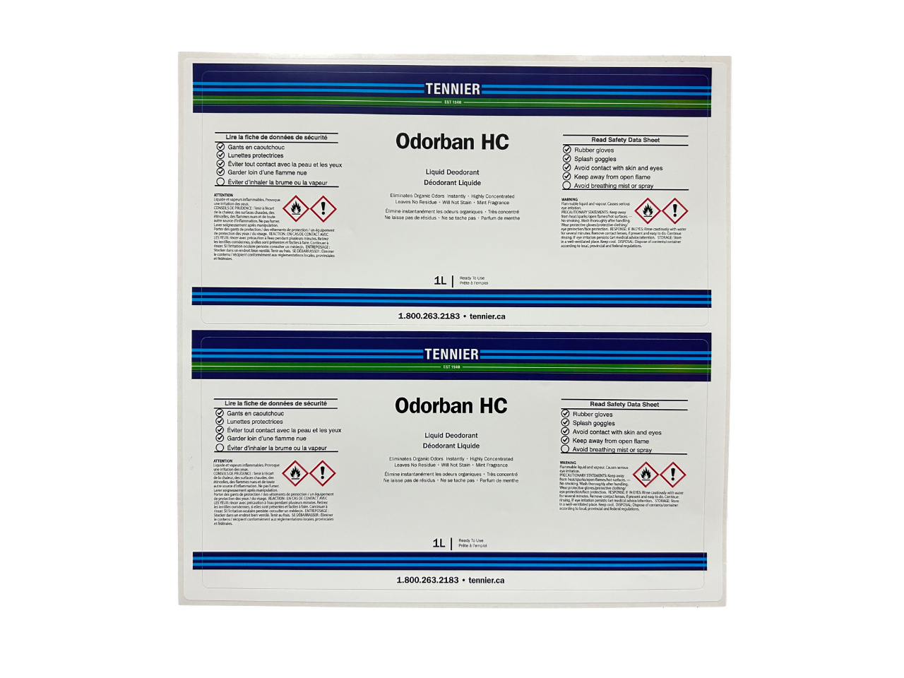 Tennier - Workplace Label - ODORBAN HC