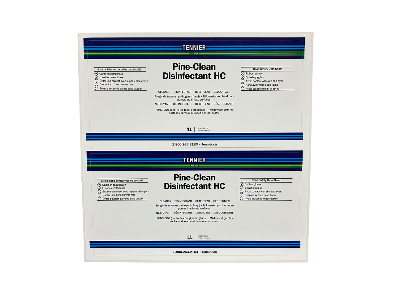 Tennier - Workplace Label - PINE CLEAN HC