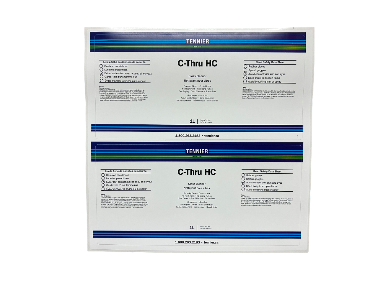 Tennier - Workplace Label- C-THRU HC