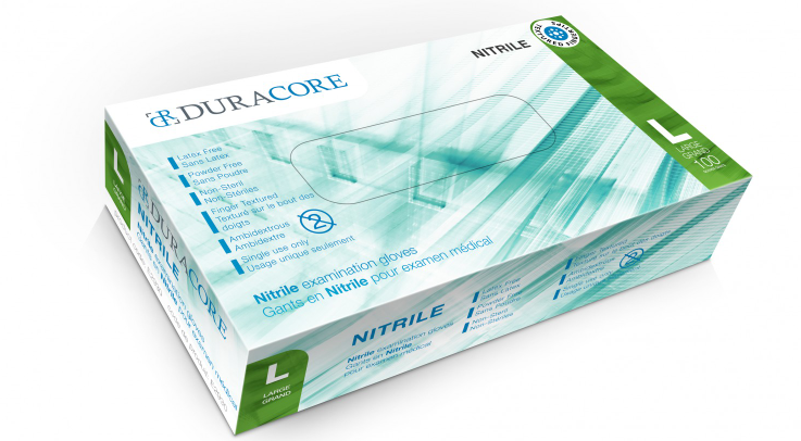 Tennier - Blue Nitrile Disposable Gloves - Large