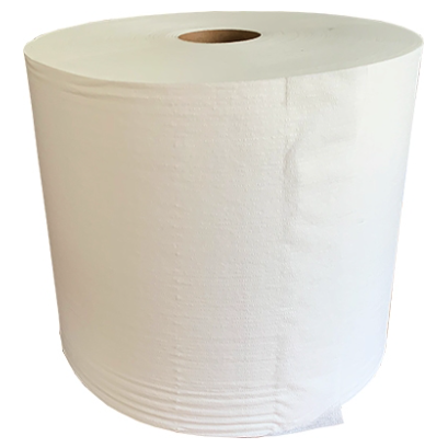 Tennier - Medium Duty 12.75" x 13.25" White GT Series Jumbo Wiper Roll