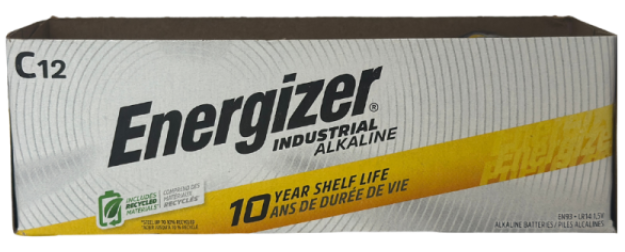 Tennier - Energizer Industrial Battery Package - C (12/Pkg)