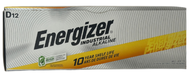 Tennier - Energizer Industrial Battery Package - D (12/Pkg)