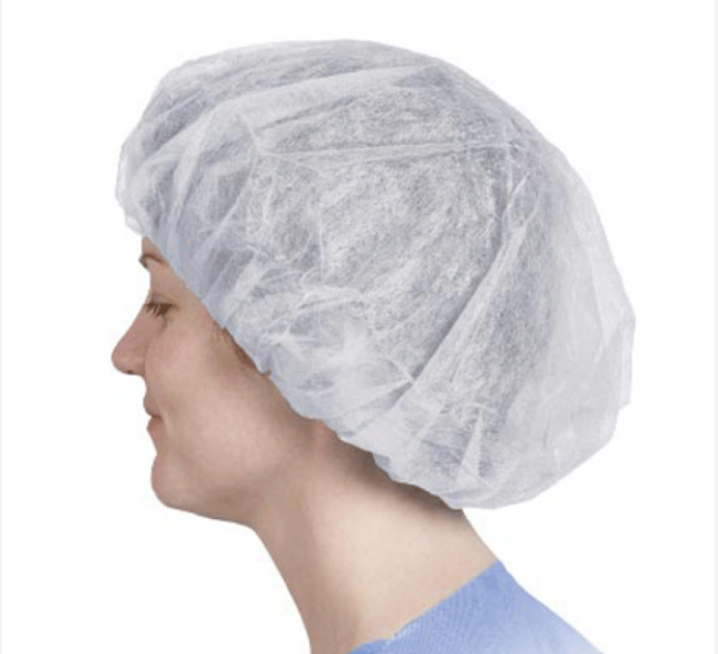 Tennier - White 24" Disposable Net Cap 1000 pcs/Case, 100 pcs/Bag