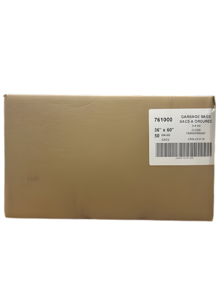 Tennier - 36 x 60 Clear 4 Mil. Bags (50 bags/Case)