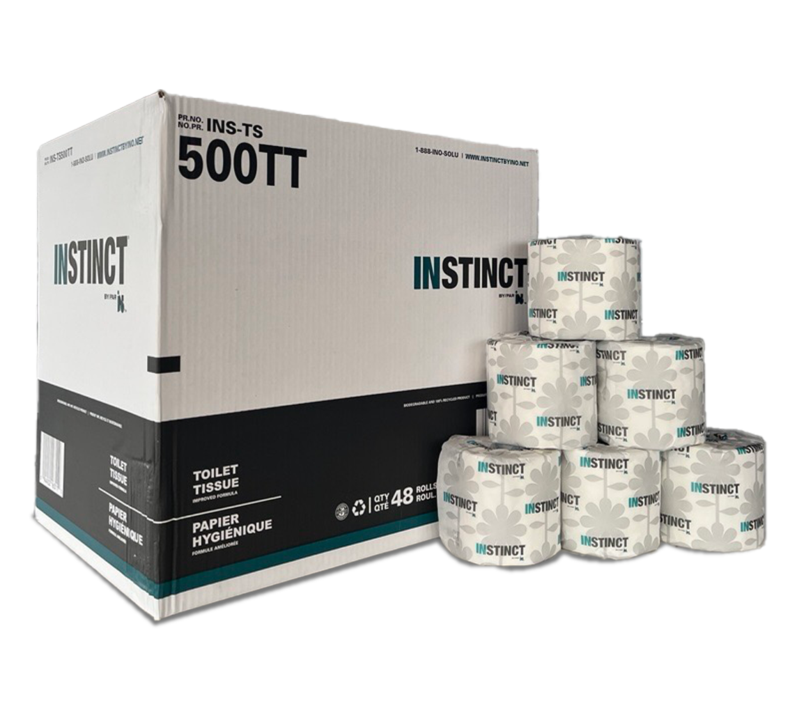 Tennier - Instinct 2-Ply Individually Wrapped Household Bathroom Tissue (48 Rolls/Case)